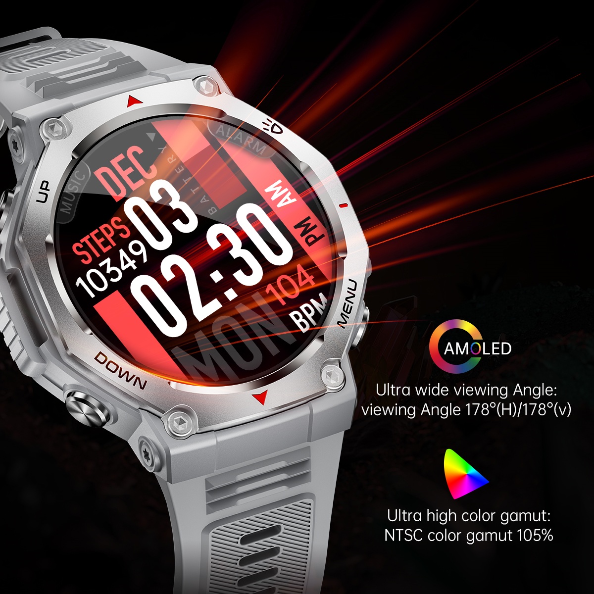 For Android IOS New AMOLED Sma - Watch Vs Smartwatch recension och pris