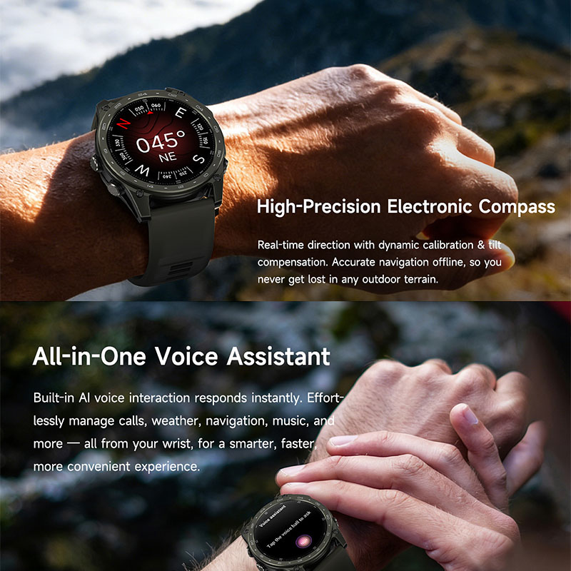 New 5ATM Waterproof Smart Watc - Altimeter Compass Watch recension och pris