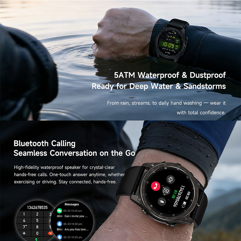 New 5ATM Waterproof Smart Watc - Altimeter Compass Watch recension och pris